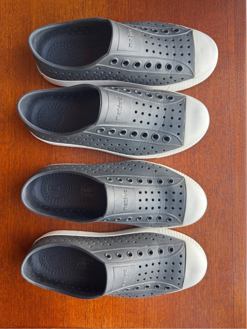 Native Jefferson Slip-On Casual Shoes in Black and White